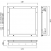 BISMARCK 4x18W T8 RECESSED MOD, IP54 TPB PANEL